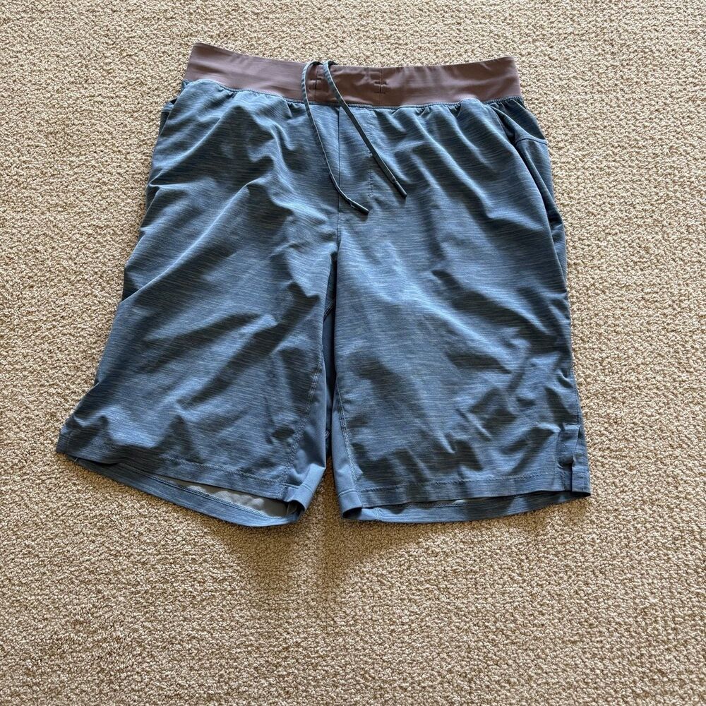 Lululemon Shorts Pace Breaker Short Mens L Blue Drawstring Elastic Waist Stretch